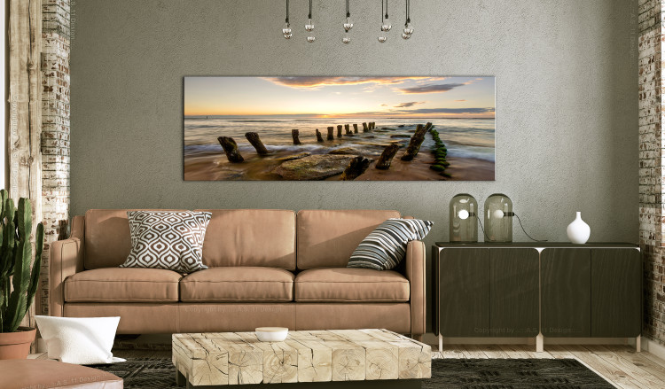 Large canvas print Wooden Breakwaters III [Large Format] 149046 additionalImage 6