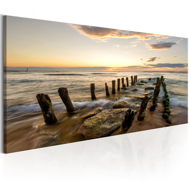Large canvas print Wooden Breakwaters III [Large Format] 149046 additionalImage 3