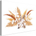 Canvas Print Watercolor Bouquet - Composition of Feathers and Dry Grass in Shades of Beige 149746 additionalThumb 2