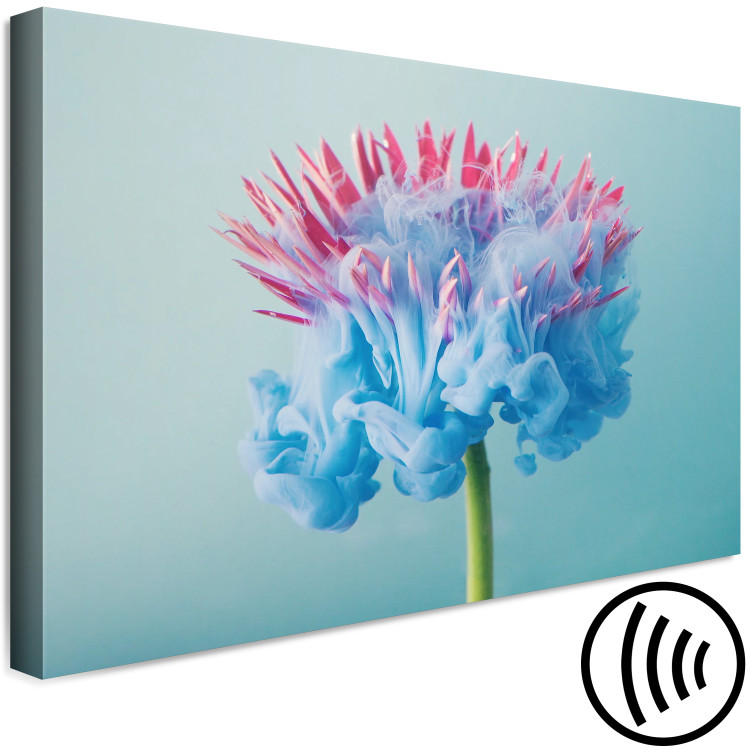 Canvas Art Print Abstract Flower - Pink and Blue Floristic Motif 149846 additionalImage 6