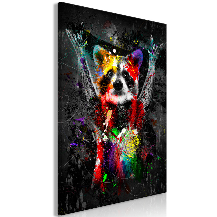 Large canvas print Colorful animals: Raccoon [Large Format] 150946 additionalImage 3
