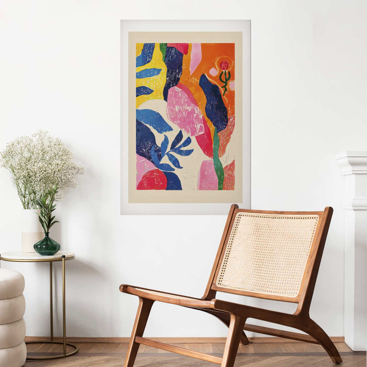Poster Colorful Abstraction - A Composition Inspired by the Style of Matisse 159946 additionalImage 22