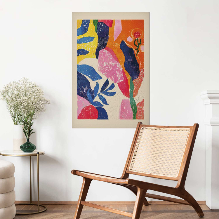 Poster Colorful Abstraction - A Composition Inspired by the Style of Matisse 159946 additionalImage 8