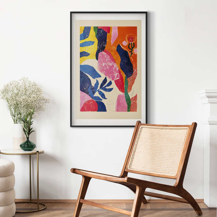 Poster Colorful Abstraction - A Composition Inspired by the Style of Matisse 159946 additionalImage 23