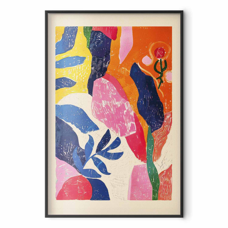 Poster Colorful Abstraction - A Composition Inspired by the Style of Matisse 159946 additionalImage 4