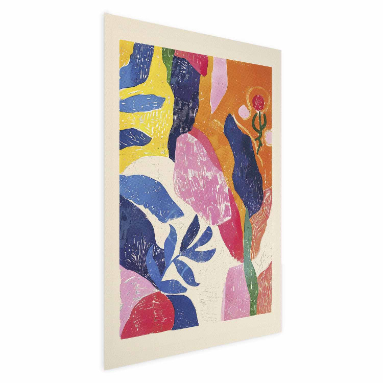 Poster Colorful Abstraction - A Composition Inspired by the Style of Matisse 159946 additionalImage 6
