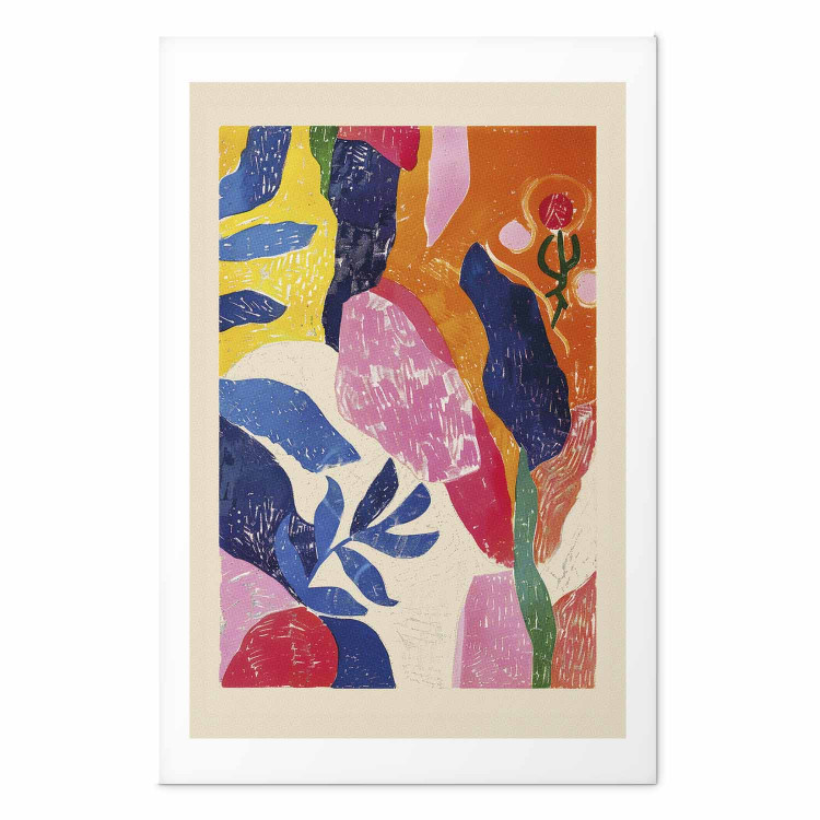 Poster Colorful Abstraction - A Composition Inspired by the Style of Matisse 159946 additionalImage 16
