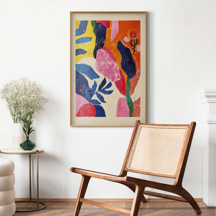 Poster Colorful Abstraction - A Composition Inspired by the Style of Matisse 159946 additionalImage 9