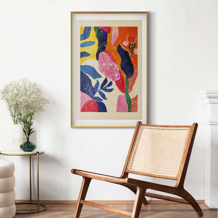 Poster Colorful Abstraction - A Composition Inspired by the Style of Matisse 159946 additionalImage 24