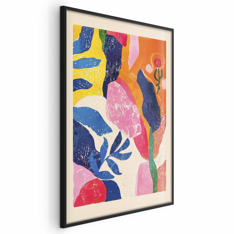 Poster Colorful Abstraction - A Composition Inspired by the Style of Matisse 159946 additionalImage 2