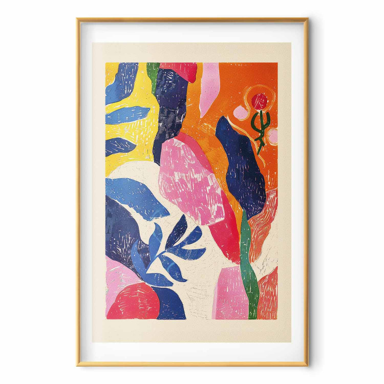 Poster Colorful Abstraction - A Composition Inspired by the Style of Matisse 159946 additionalImage 18