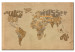 Canvas World map with inscriptions - graphics with the names of countries 55246