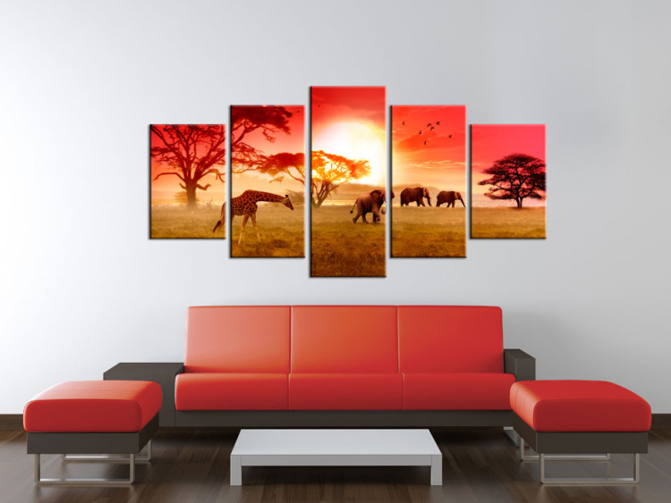 Canvas Art Print Sunny colours of Africa 58546 additionalImage 3