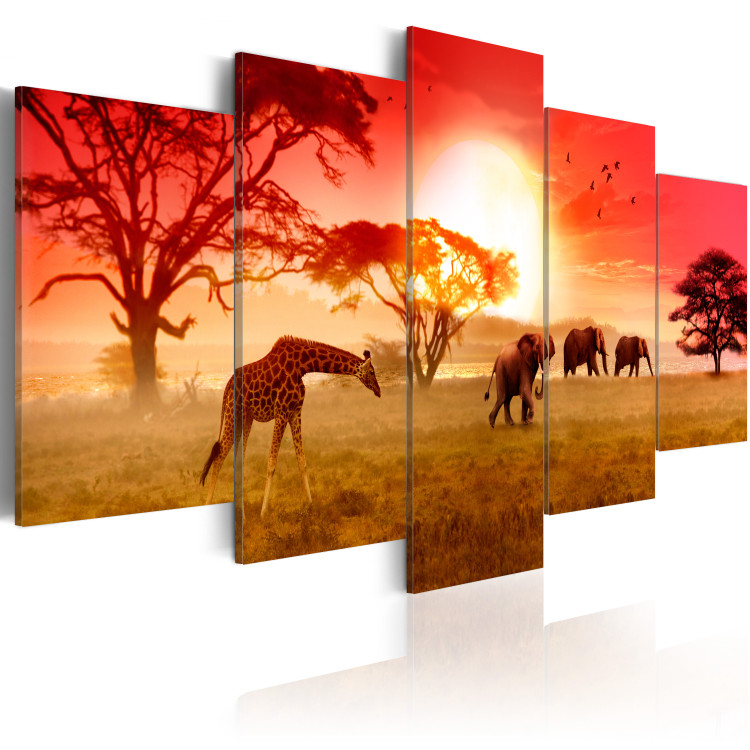 Canvas Art Print Sunny colours of Africa 58546 additionalImage 2
