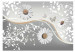 Wall Mural Daisies - Fantasy with Flowers on Background with Plant Pattern and Butterflies 60846 additionalThumb 1