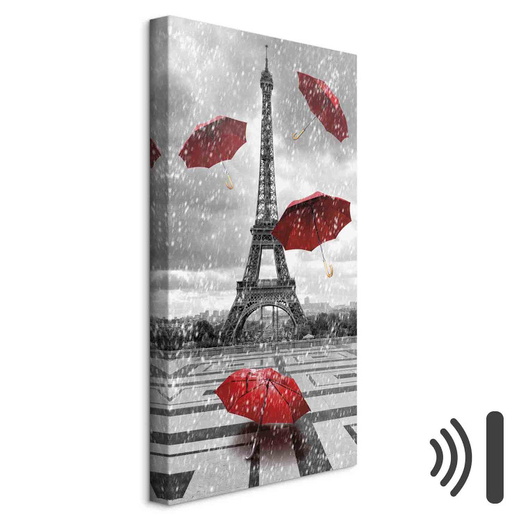 Canvas Print Paris: Red Umbrellas 91946 additionalImage 8