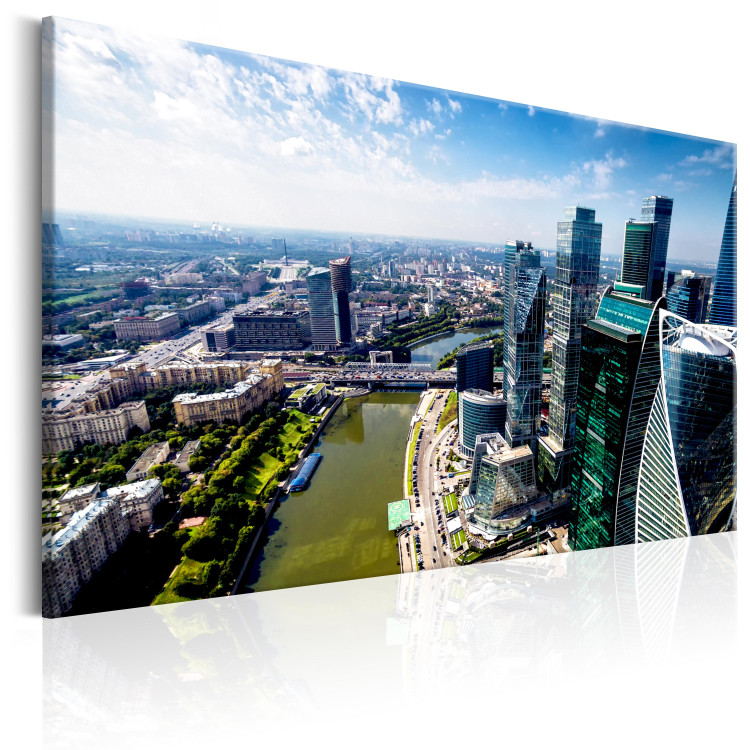 Canvas Art Print Cityscape of Skyscrapers (1-part) - Colorful Architecture of Moscow 94946 additionalImage 2