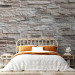 Wall Mural Enchantment - beige background with irregular texture of stone blocks 97946 additionalThumb 2