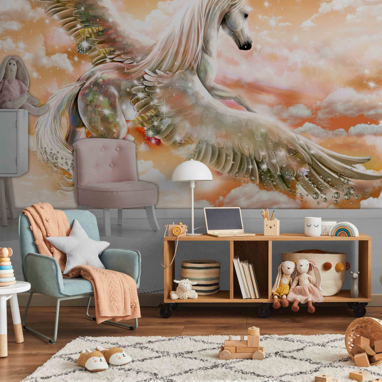 Wall Mural Pegasus (Orange) 107256 additionalImage 4
