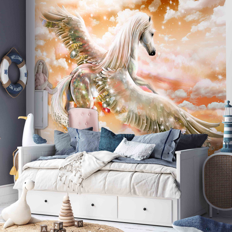 Wall Mural Pegasus (Orange) 107256 additionalImage 6