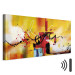 Canvas Print Street Melodies (1-part) Wide - Abstraction in Light Theme 107356 additionalThumb 8
