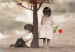 Wall Poster Children under the tree - two little people in a loving composition 114356 additionalThumb 3