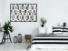 Poster Abstract windows - black and white geometric abstraction in rectangles 115156 additionalThumb 3
