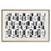 Poster Abstract windows - black and white geometric abstraction in rectangles 115156 additionalThumb 19