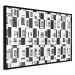 Poster Abstract windows - black and white geometric abstraction in rectangles 115156 additionalThumb 12