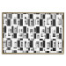 Poster Abstract windows - black and white geometric abstraction in rectangles 115156 additionalThumb 16