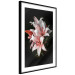 Poster Lilies - composition with beautiful light pink flowers on a deep black background 117256 additionalThumb 13
