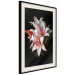 Poster Lilies - composition with beautiful light pink flowers on a deep black background 117256 additionalThumb 3
