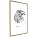 Wall Poster Eagle of Freedom - black and white composition with a predatory bird in patterns 117556 additionalThumb 6