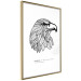 Wall Poster Eagle of Freedom - black and white composition with a predatory bird in patterns 117556 additionalThumb 12
