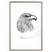 Wall Poster Eagle of Freedom - black and white composition with a predatory bird in patterns 117556 additionalThumb 14