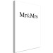 Canvas Print She and He - minimalist English inscriptions on a white background 120456 additionalThumb 2
