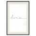 Wall Poster Love Everywhere - black and white English text about love 122856 additionalThumb 18