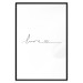 Wall Poster Love Everywhere - black and white English text about love 122856 additionalThumb 17