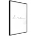 Wall Poster Love Everywhere - black and white English text about love 122856 additionalThumb 2