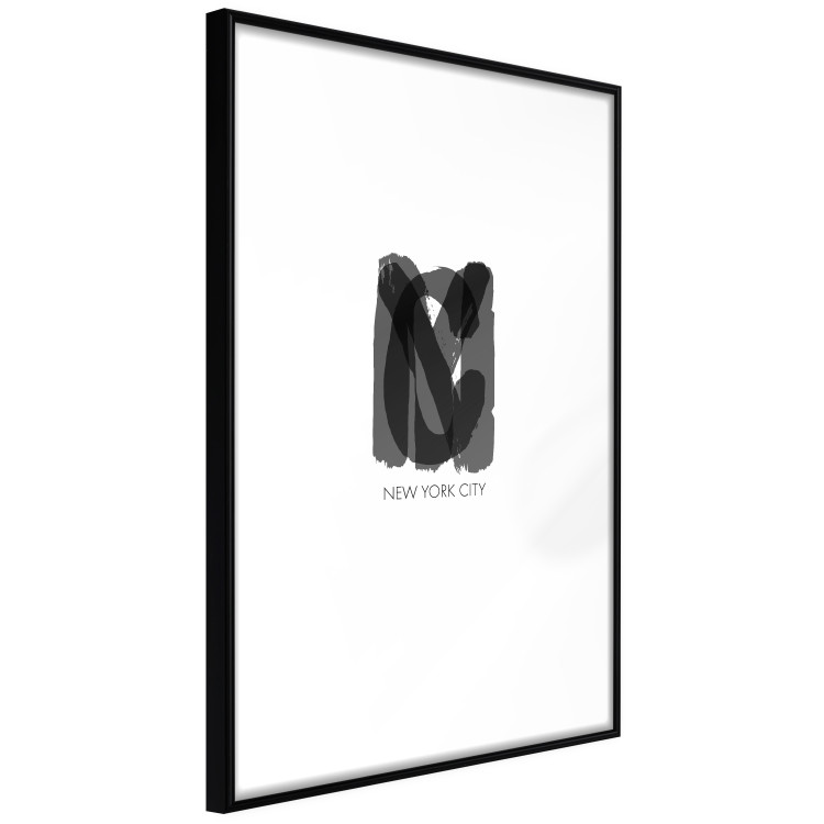 Poster New York City - black text displaying the abbreviation for the city name New York 122956 additionalImage 11