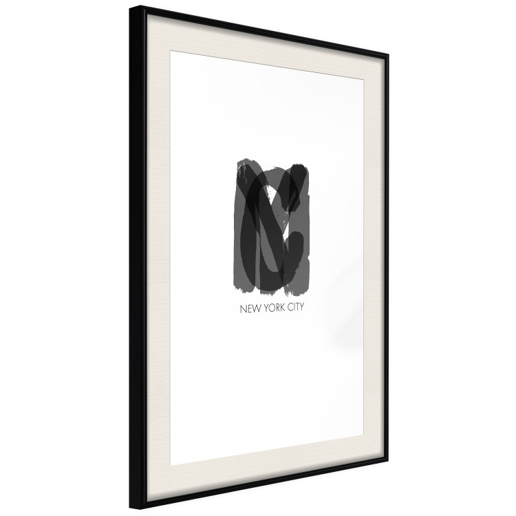 Poster New York City - black text displaying the abbreviation for the city name New York 122956 additionalImage 3