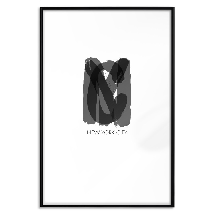Poster New York City - black text displaying the abbreviation for the city name New York 122956 additionalImage 18