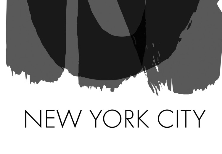 Poster New York City - black text displaying the abbreviation for the city name New York 122956 additionalImage 8