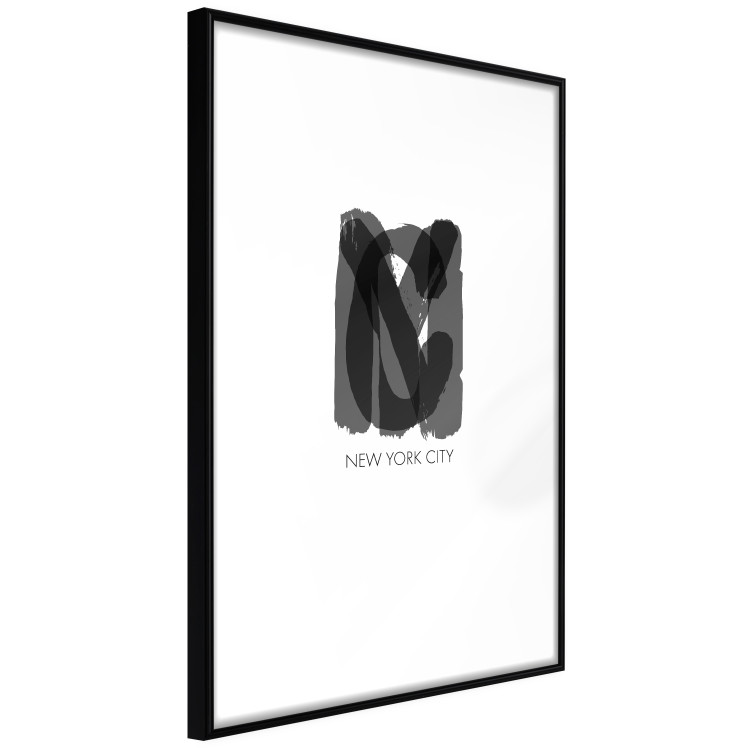 Poster New York City - black text displaying the abbreviation for the city name New York 122956 additionalImage 12
