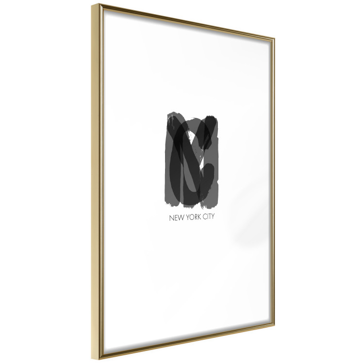 Poster New York City - black text displaying the abbreviation for the city name New York 122956 additionalImage 6