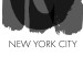 Poster New York City - black text displaying the abbreviation for the city name New York 122956 additionalThumb 8
