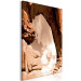 Canvas Art Print Orange rocks - photo in sepia with a rock formation against the sky 123756 additionalThumb 2