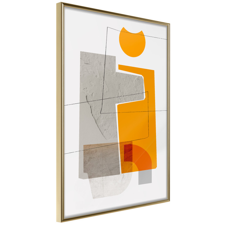 Wall Poster Loving Encounter - abstract orange geometric figure 126656 additionalImage 4