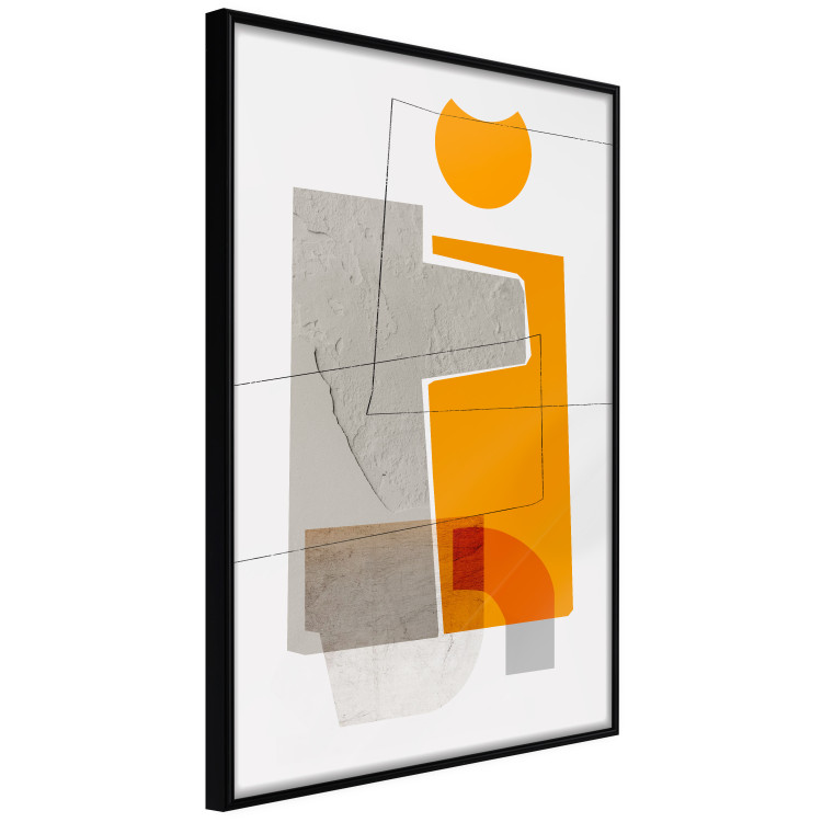 Wall Poster Loving Encounter - abstract orange geometric figure 126656 additionalImage 2