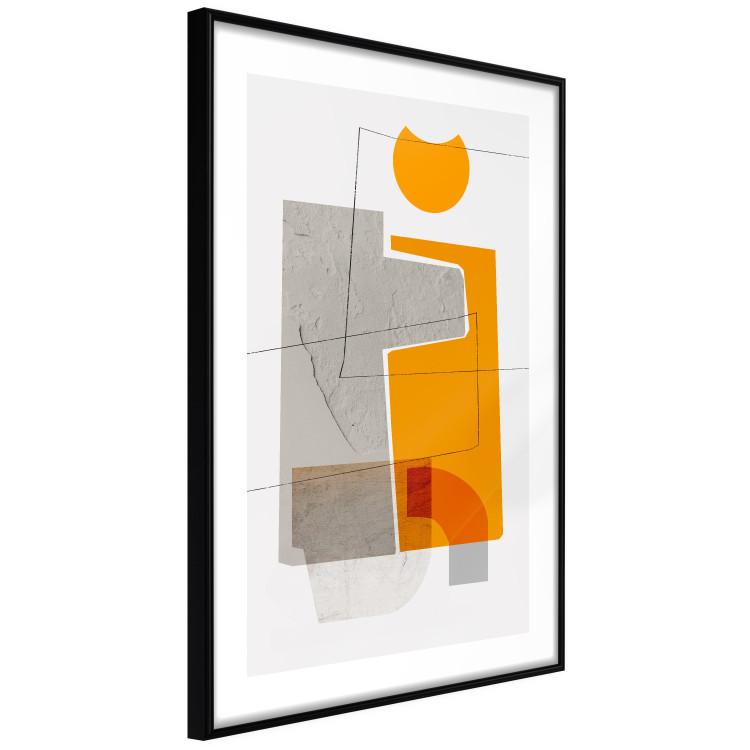 Wall Poster Loving Encounter - abstract orange geometric figure 126656 additionalImage 3